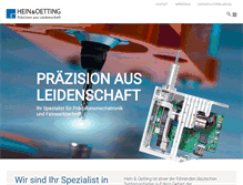 Tablet Screenshot of hein-oetting.de
